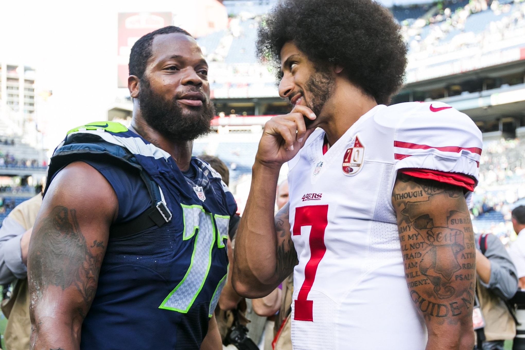 Seattle Seahawks are interested in Colin Kaepernick and Robert Griffin III, Colin Kaepernick