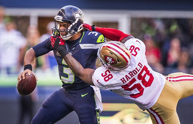 Escape artist: 49ers still finding Wilson, win over Seahawks, elusive –  East Bay Times