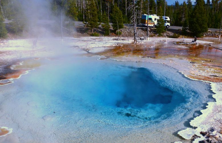 Reporting from Yellowstone: Finding a true blue hot spring | The ...