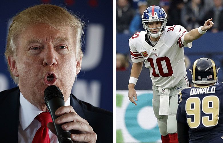 NY Giants’ Eli Manning denies yelling ‘Trump’ to signal audible | The ...