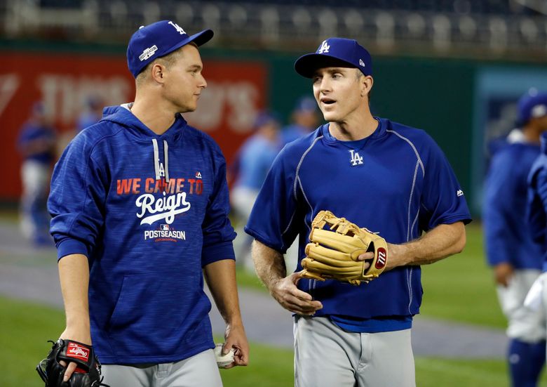 Chase Utley during batting practice before the first game of