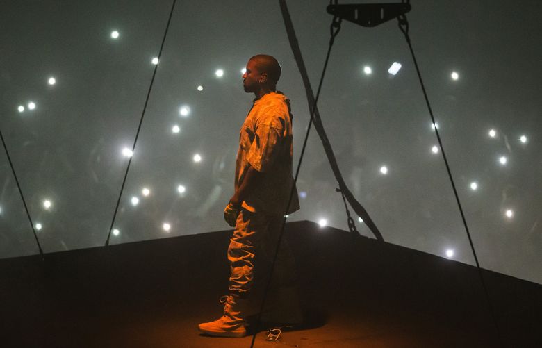 Kanye West performed at KeyArena Wednesday, October 19, 2016.