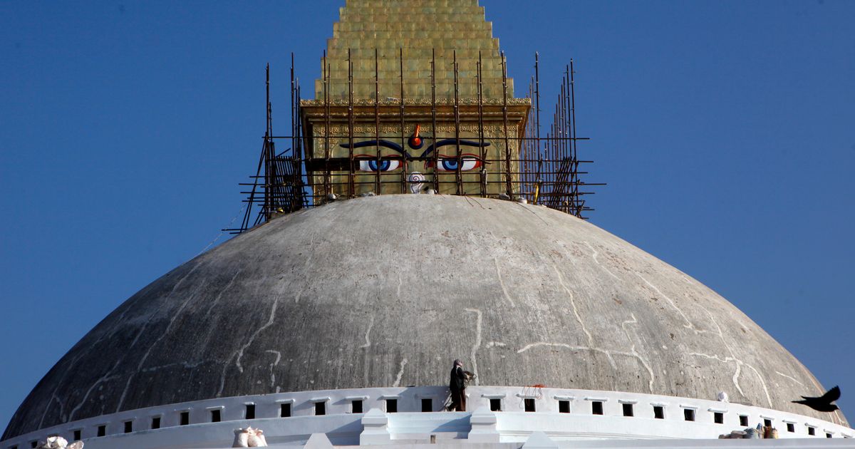 Image of Asia: Reconstruction of the Boudhanath Stupa | The Seattle Times