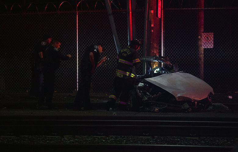 Driver killed when car hits utility pole in South Seattle | The Seattle ...