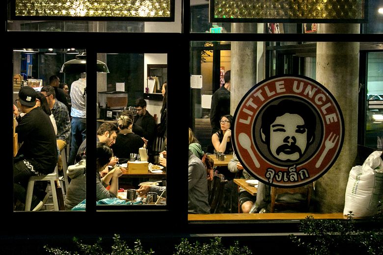 Little Uncle’s place on Madison has just 19 seats, but you can always get its excellent Thai food to go. (Johnny Andrews/The Seattle Times)
