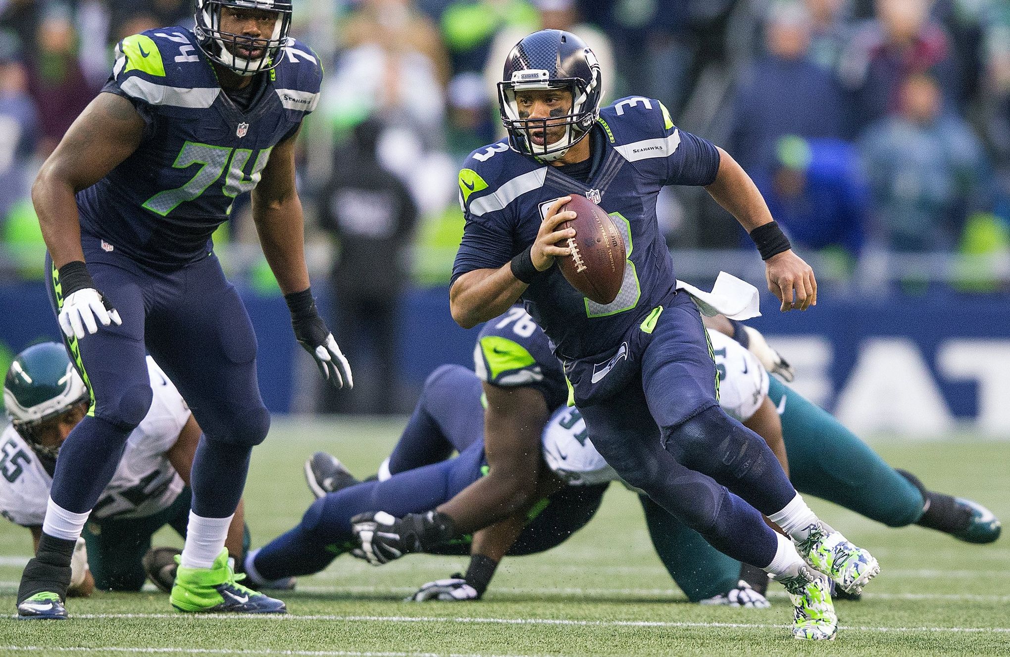 Seahawks coach Pete Carroll: Russell Wilson has ankle sprain