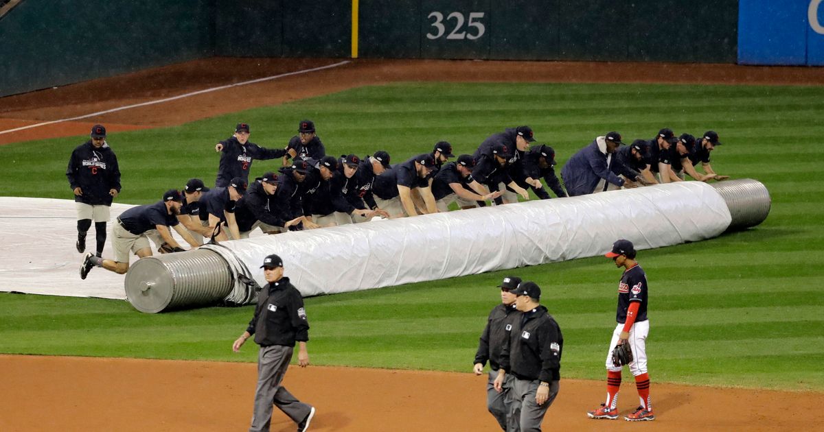 Tense Cubs-Indians World Series Game 7 resumes after rain delay