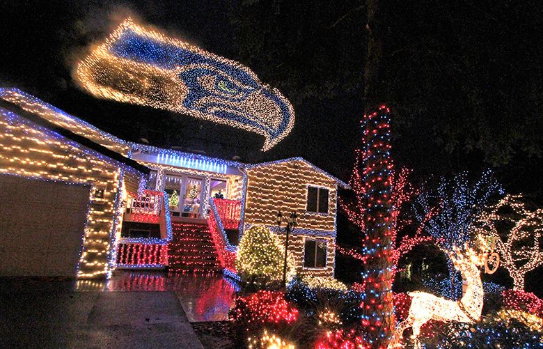 ‘Hawk House’ goes dark Seahawksthemed Christmas light show too much