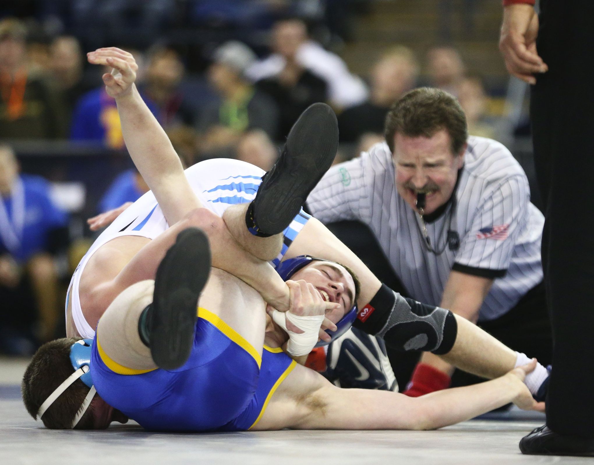 Wrestling Pins- add another one every time your little wrestler gets a pin