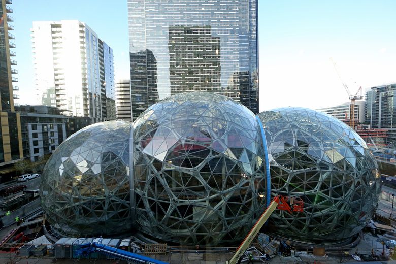 Amazon S Spheres Lush Nature Paradise To Adorn 4 Billion Urban Campus The Seattle Times