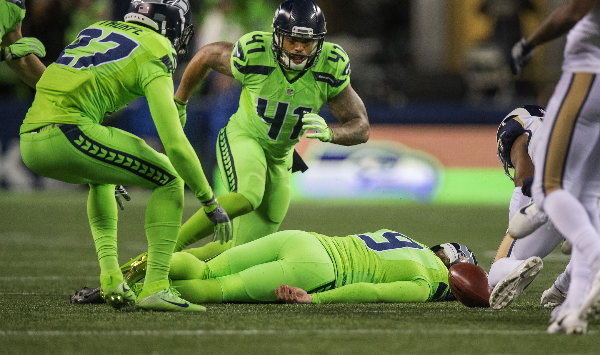 Jon Ryan examined for concussion after taking hit