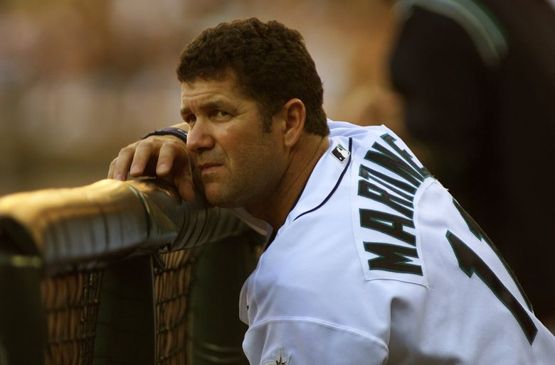 Mariners vs. Toronto.   Edgar Martinez watching the crowd before the start of the game against Toronto. (Steve Rinman / The Seattle Times)