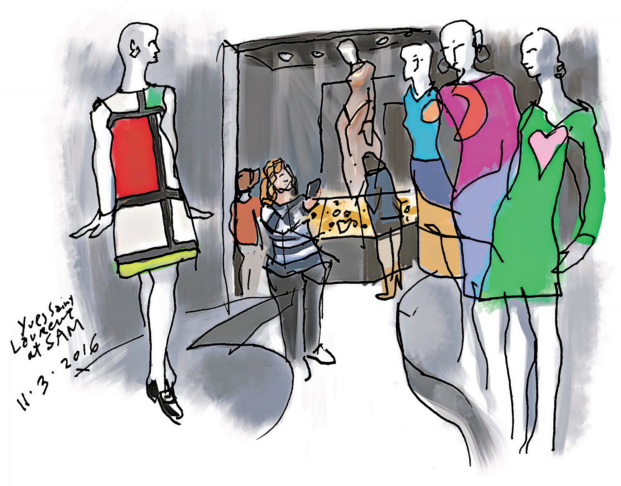 Yves Saint Laurent exhibit shines at Seattle Art Museum | The
