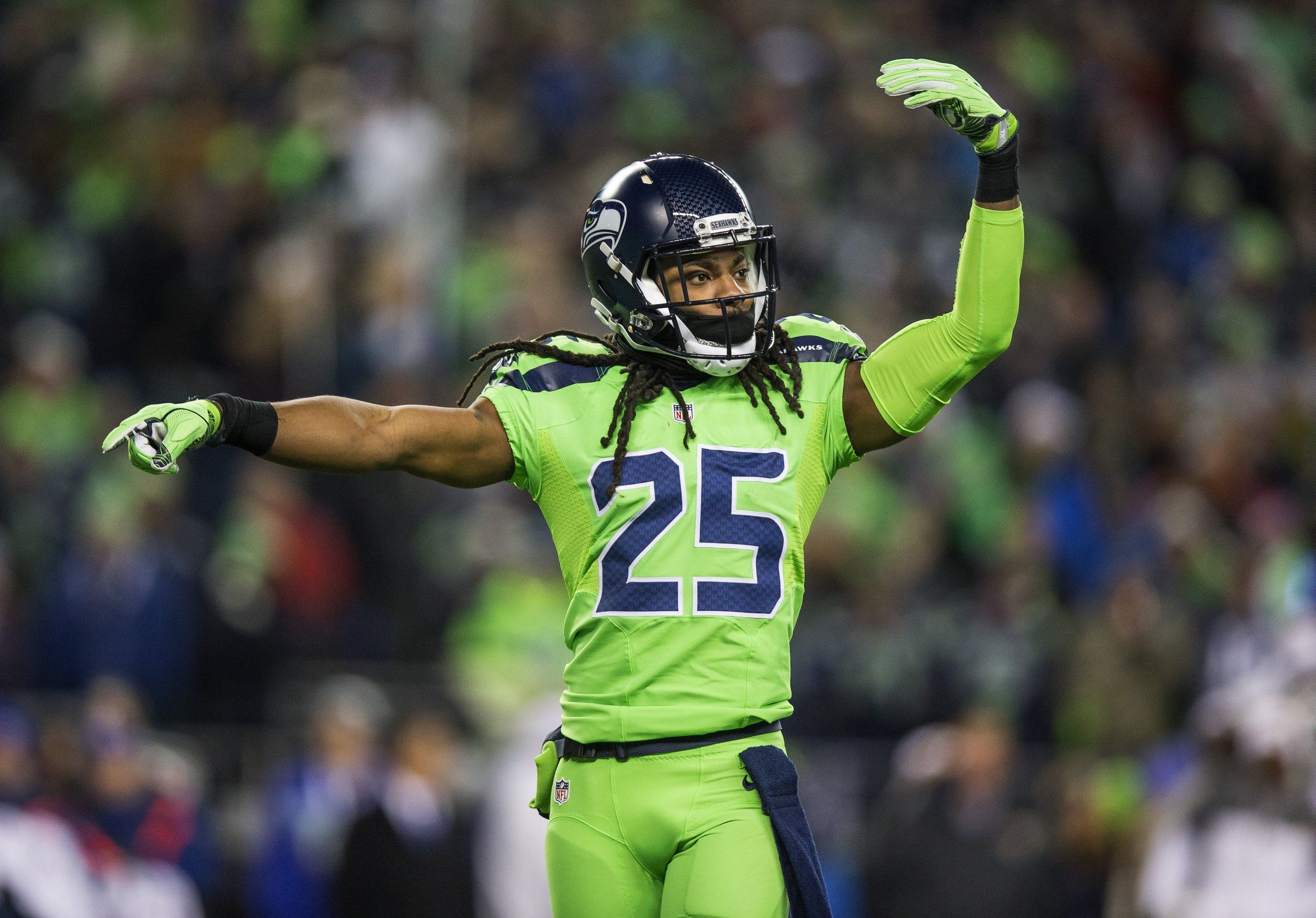 the Seahawks' 'Action Green' uniforms 