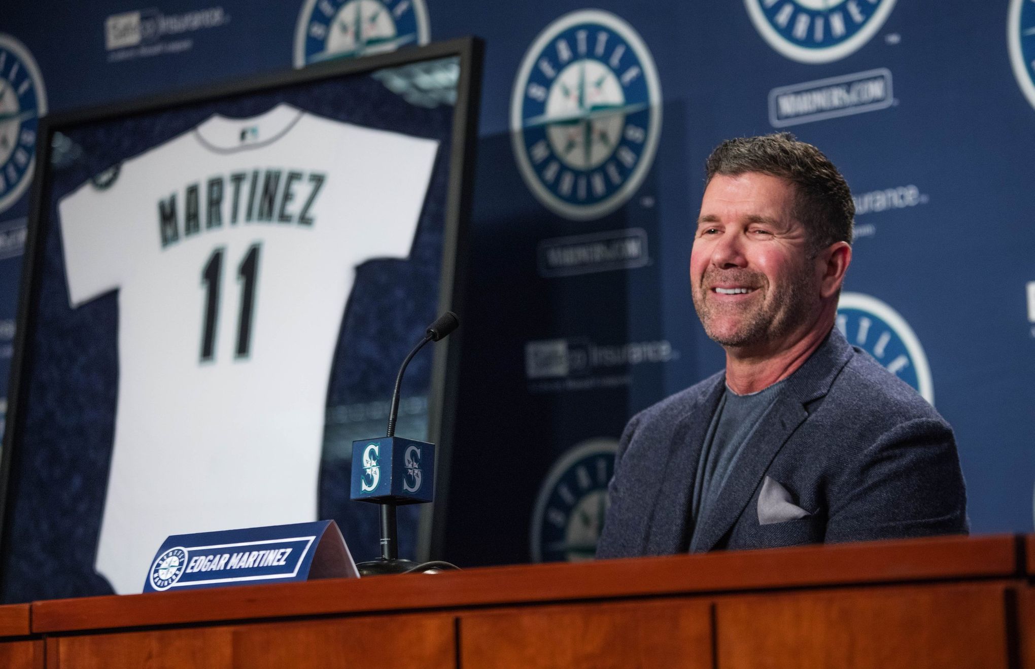 Seattle Mariners pull out all the stops as Edgar Martinez's jersey is  officially retired - Puget Sound Business Journal