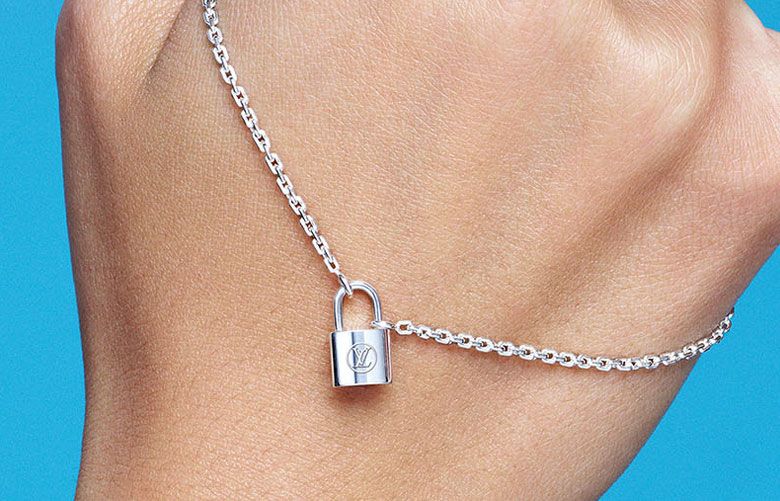 Louis Vuitton Unicef Lockit Sterling Silver Bracelet