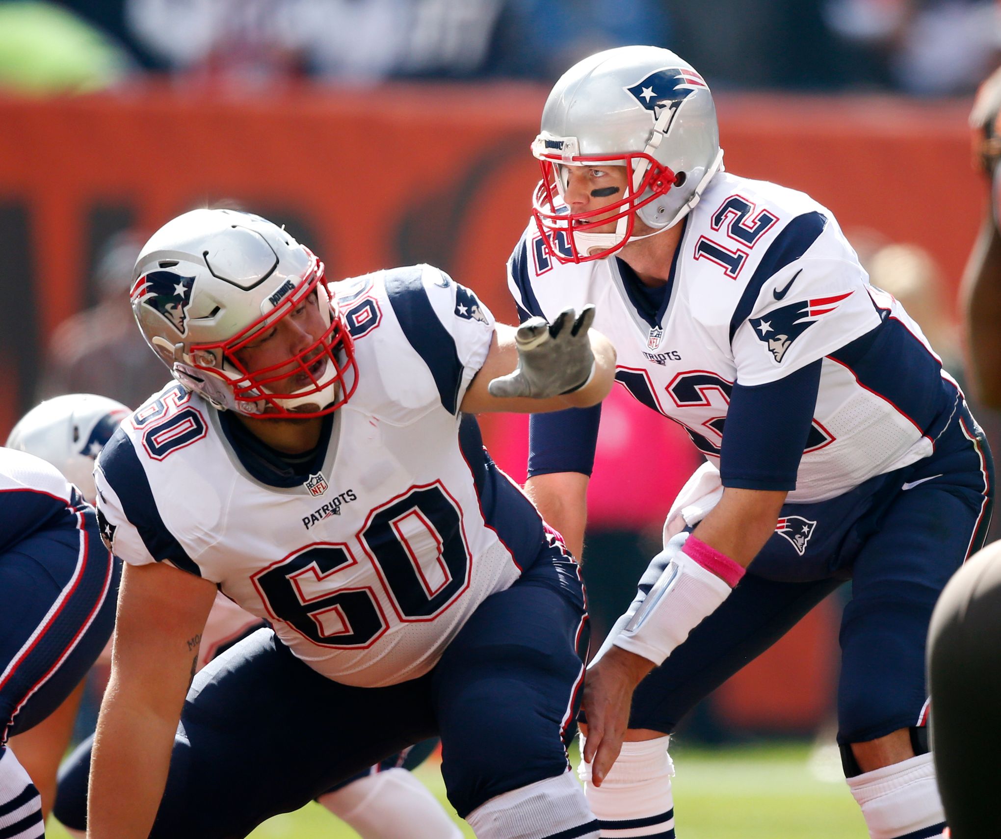 David Andrews is the anchor of the Patriots' offensive line