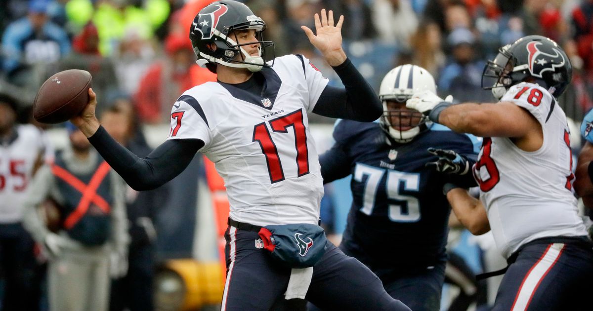 Brock Osweiler benched by Texans, replaced by Tom Savage