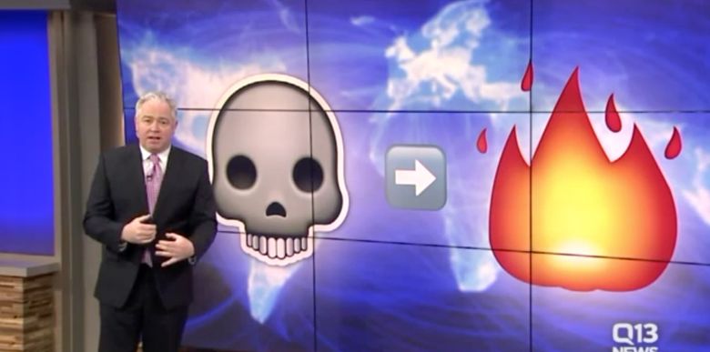 Stephen Colbert Lampoons Q13 Report On Kids Secret Emoji Code The Seattle Times