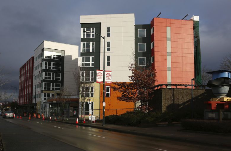 Rents at the new Mercy Othello Plaza range from about $470 to $1,150 per month, depending on applicants’ income and apartment size.  (Ken Lambert/The Seattle Times)