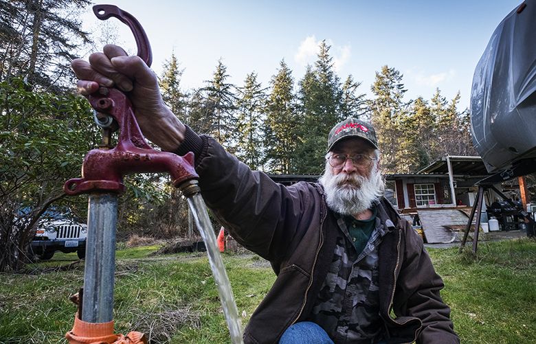 Jim Heidinger put a new well in a year ago, and found contaminants levels to be four times the EPA standard. Photographed February 22, 2017.