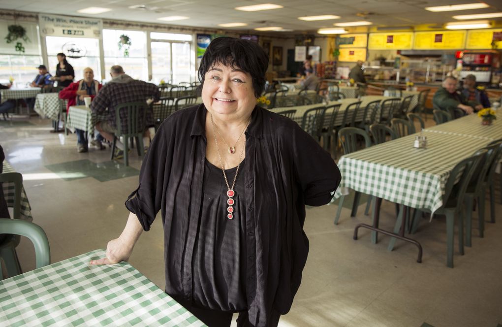 Sally Steiner, 71, and her husband Joe Steiner Sr. own and operate the Quarter Chute Caf at Emerald Downs, which they say is the only public kitchen at a racetrack in the country. The Quarter Chute is the hub of all of the action between the track and the stables, and Steiner is at the heart of it all, and knows practically everyone. Her father was a jockey and their children are also in the business. “These are the people that I’ve grown up with, and my heart is here,” Steiner said. “We celebrate together, we cry together, and we pray together.” (Bettina Hansen/The Seattle Times)