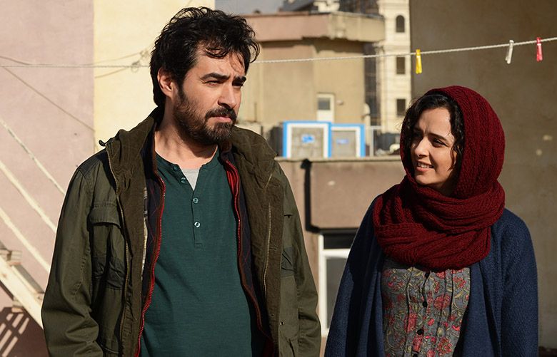 This image released by Cohen Media group shows Shahab Hosseini, left, and Taraneh Alidoosti in a scene from “The Salesman.” The film is nominated for an Oscar for best foreign language film. The 89th Academy Awards will take place on Feb. 26. (Cohen Media Group via AP)