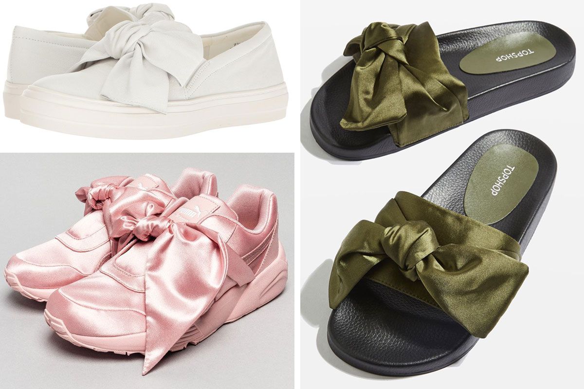 Slides with best sale bow on top