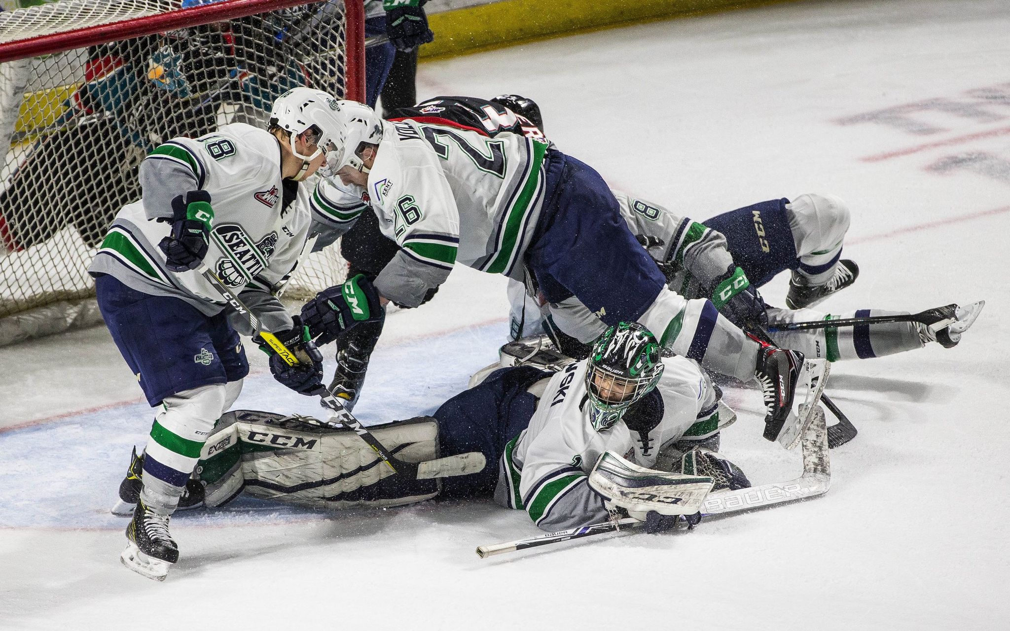 Seattle Thunderbirds beat Kelowna 54 in a WHL playoff thriller The