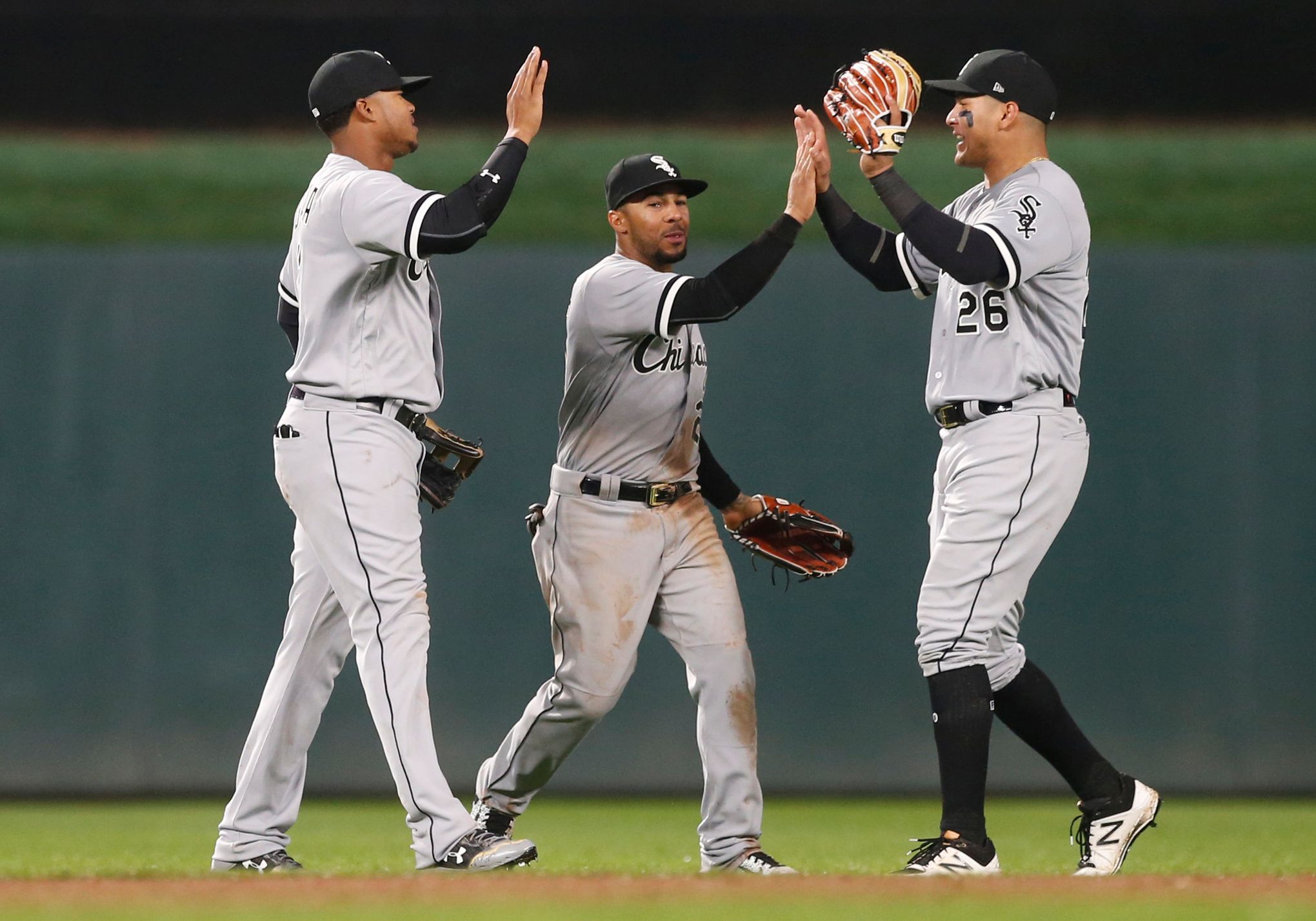 Chicago White Sox, American baseball team, gray stone background