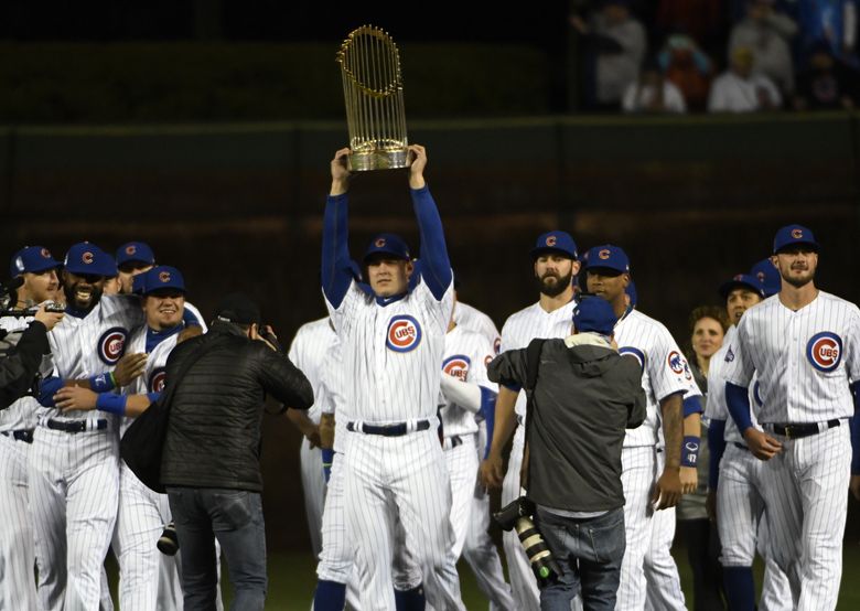 Chicago Cubs Youth 2016 World Series Champions Sign Win Long