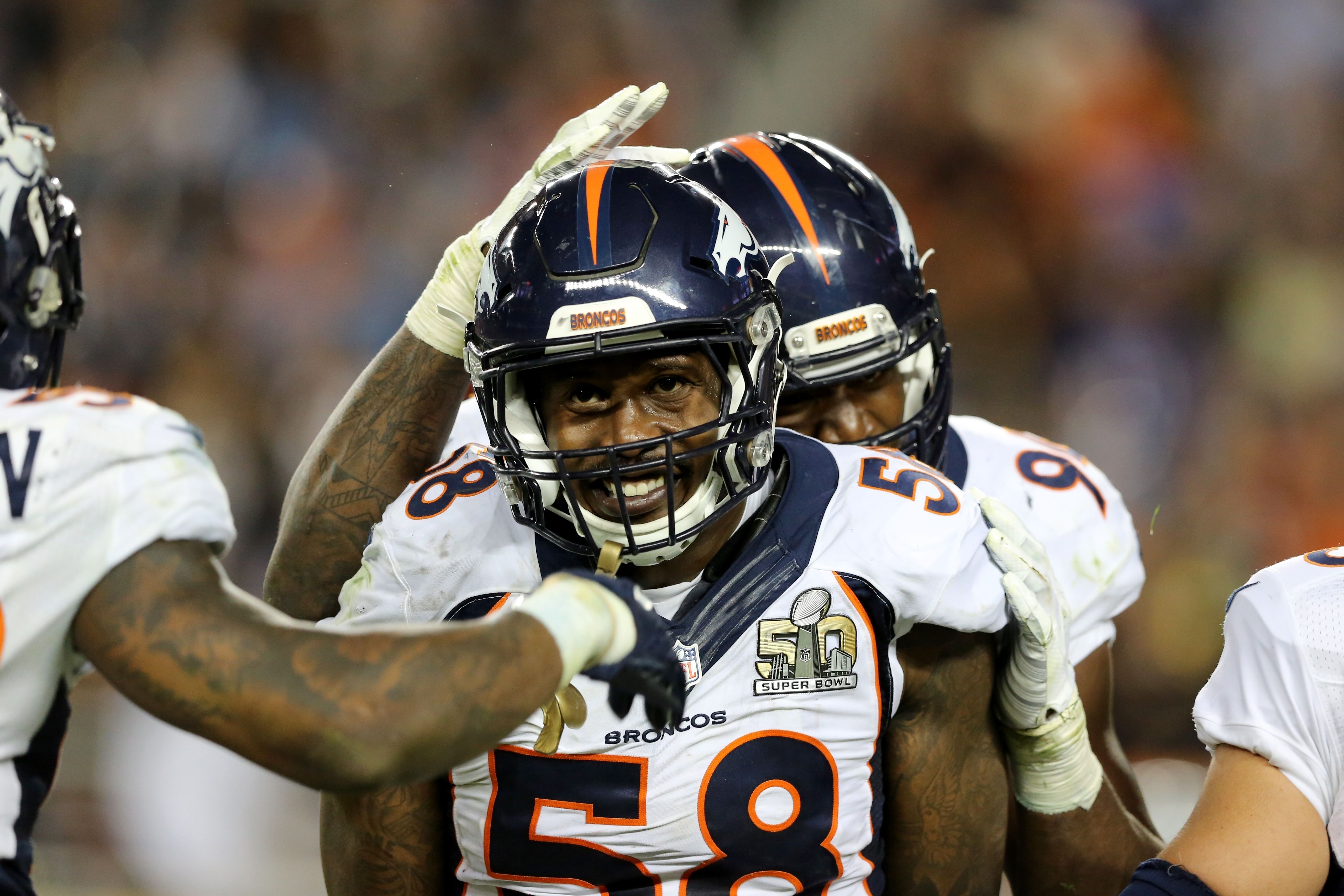 Von Miller recovers his Super Bowl 50 helmet The Seattle Times