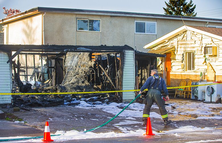 Renton Firefighters Put Out Blaze Prevent Garage Fire From Spreading