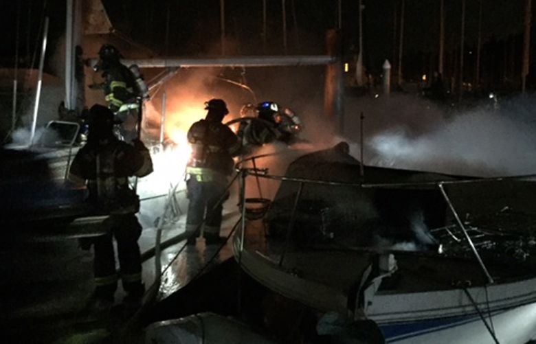 1 boat sinks, 2 others damaged in Shilshole Bay Marina fire | The ...