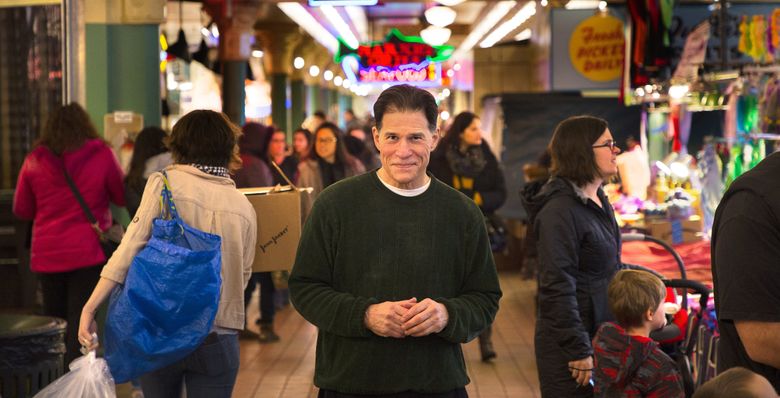 In the late 1970s, Pike Place Market was Ground Zero for locally farmed foods. Mark Musick helped reshape its role, making it a shopping destination rather than a tourist attraction. (Mike Siegel / The Seattle Times) 