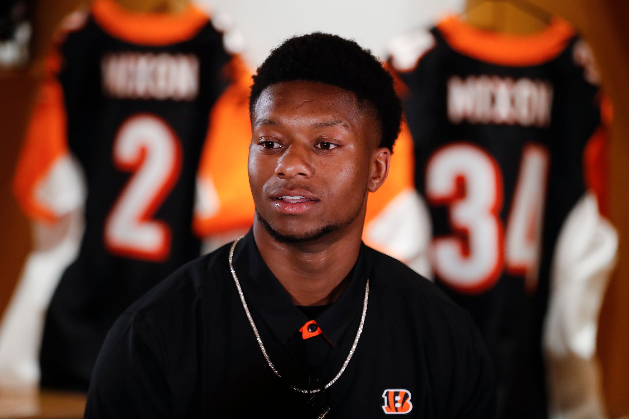 Cincinnati Bengals Rb Joe Mixon Tackled Editorial Stock Photo