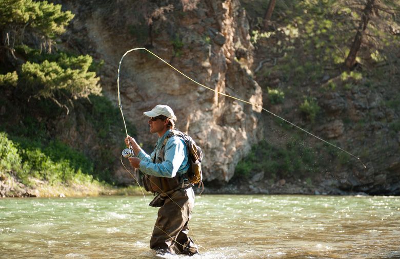 Jigsaw Puzzle of Fly fishing, Yellowstone National Park, USA