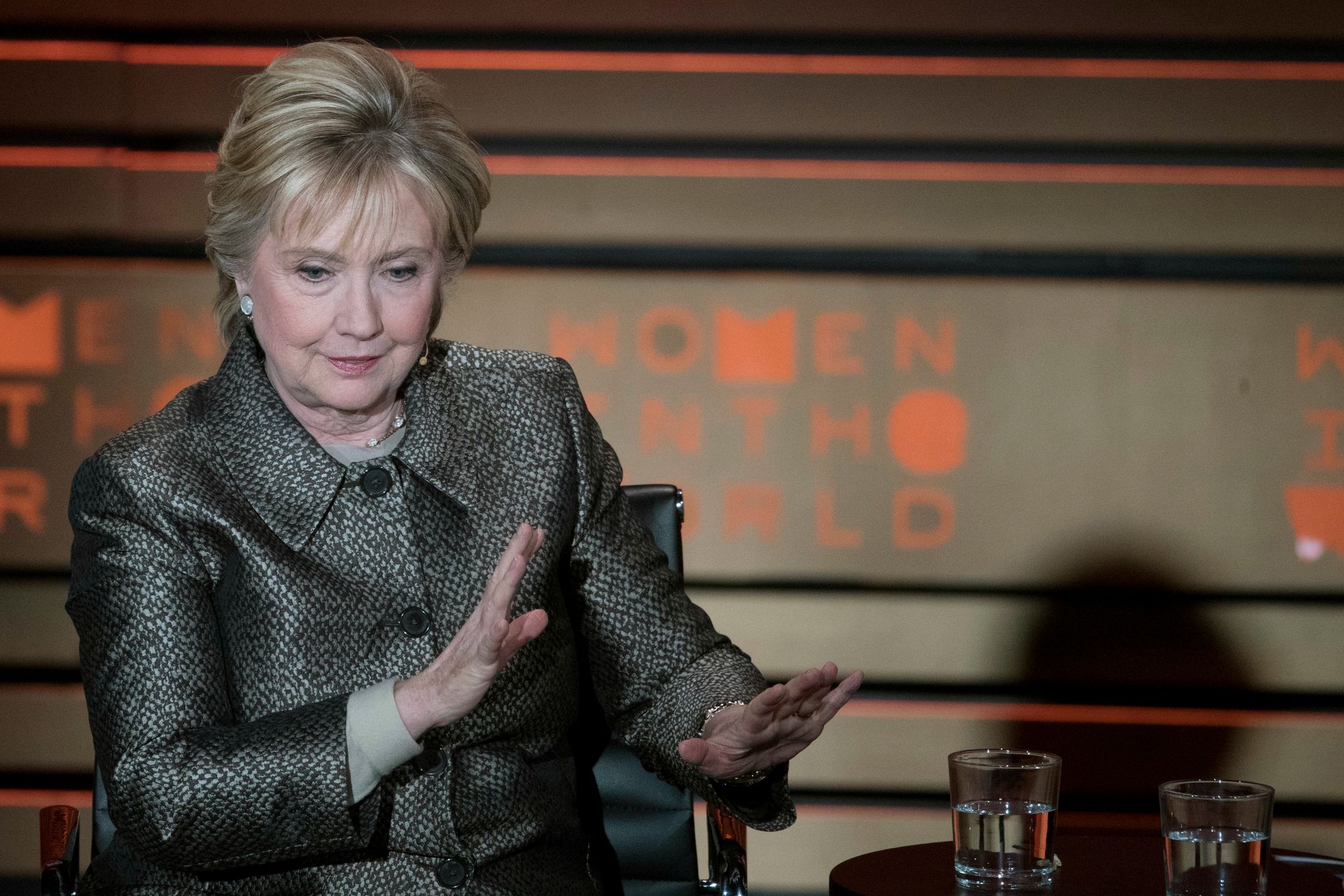 Hillary Clinton and Patti LuPone