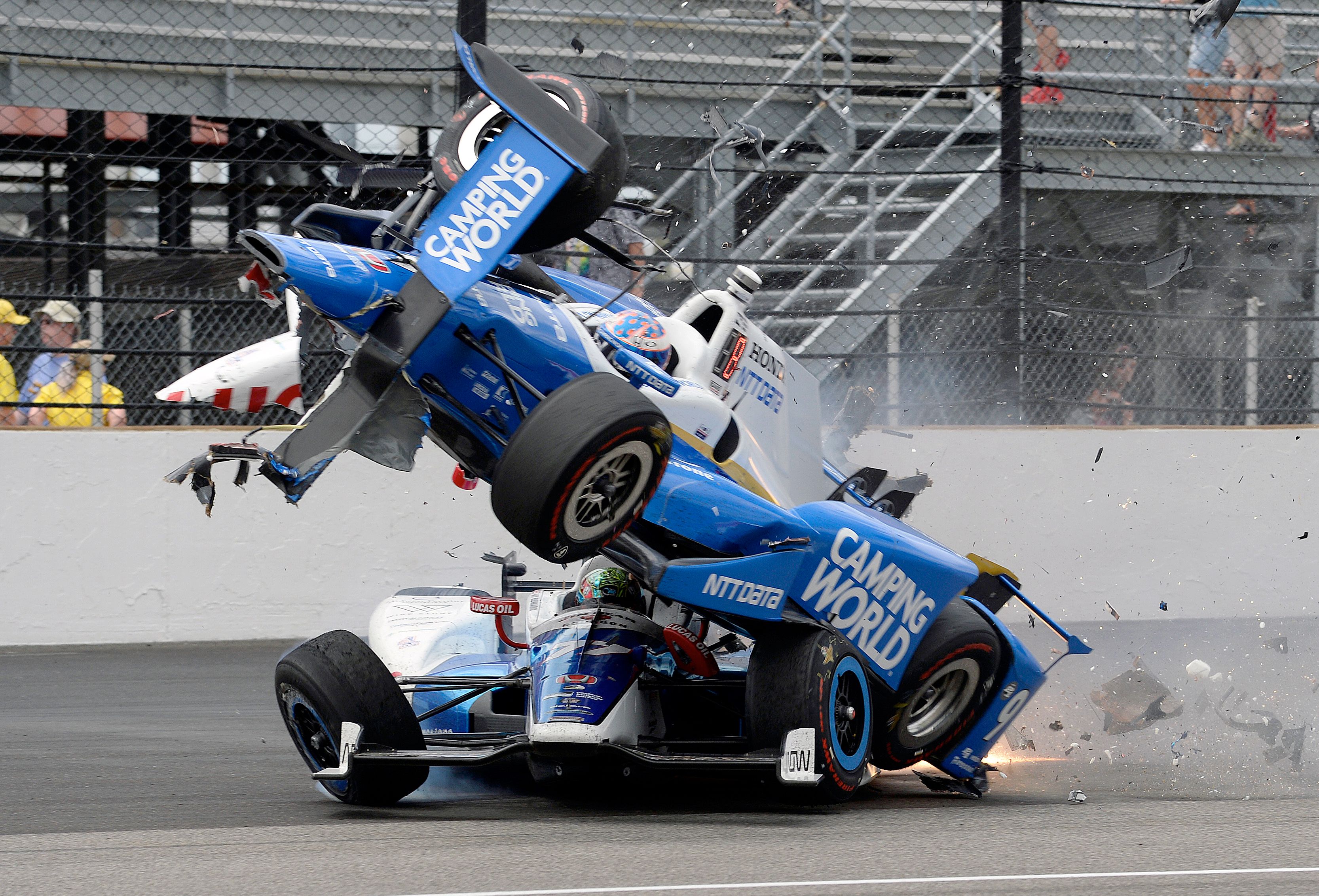 Takuma Sato of Japan wins Indianapolis 500, beating Helio