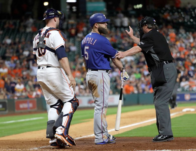 Benches clear in Astros-Rangers game