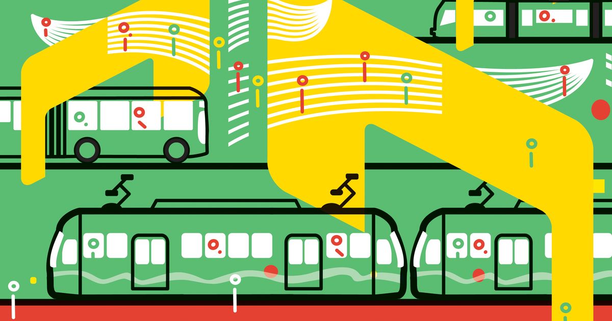 metro bus running late clipart