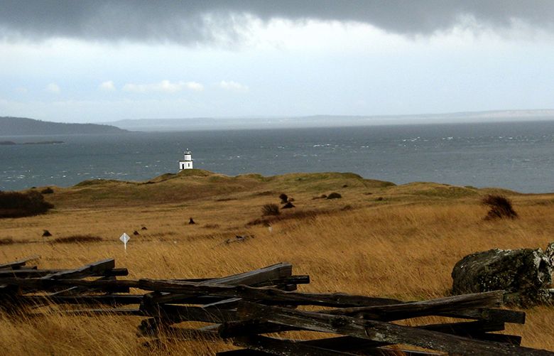 Cattle Point lighthouse is among scenic spots on San Juan Island, named best island in America on TripAdvisor. The lighthouse is also part of a new San Juan Islands National Monument. (photo by Brian J. Cantwell / The Seattle Times) Taken May 2012
