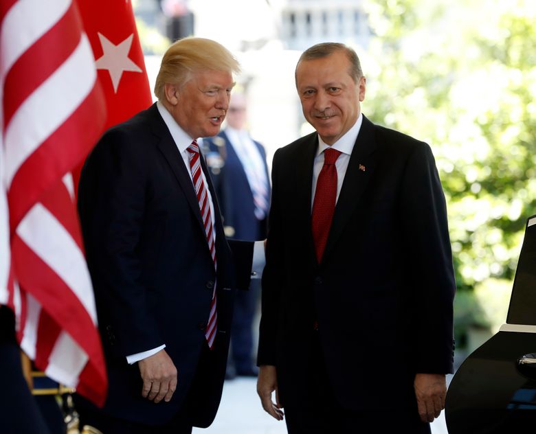 US, Turkey spar over Erdogan visit violence, Kurdish support | The Seattle  Times