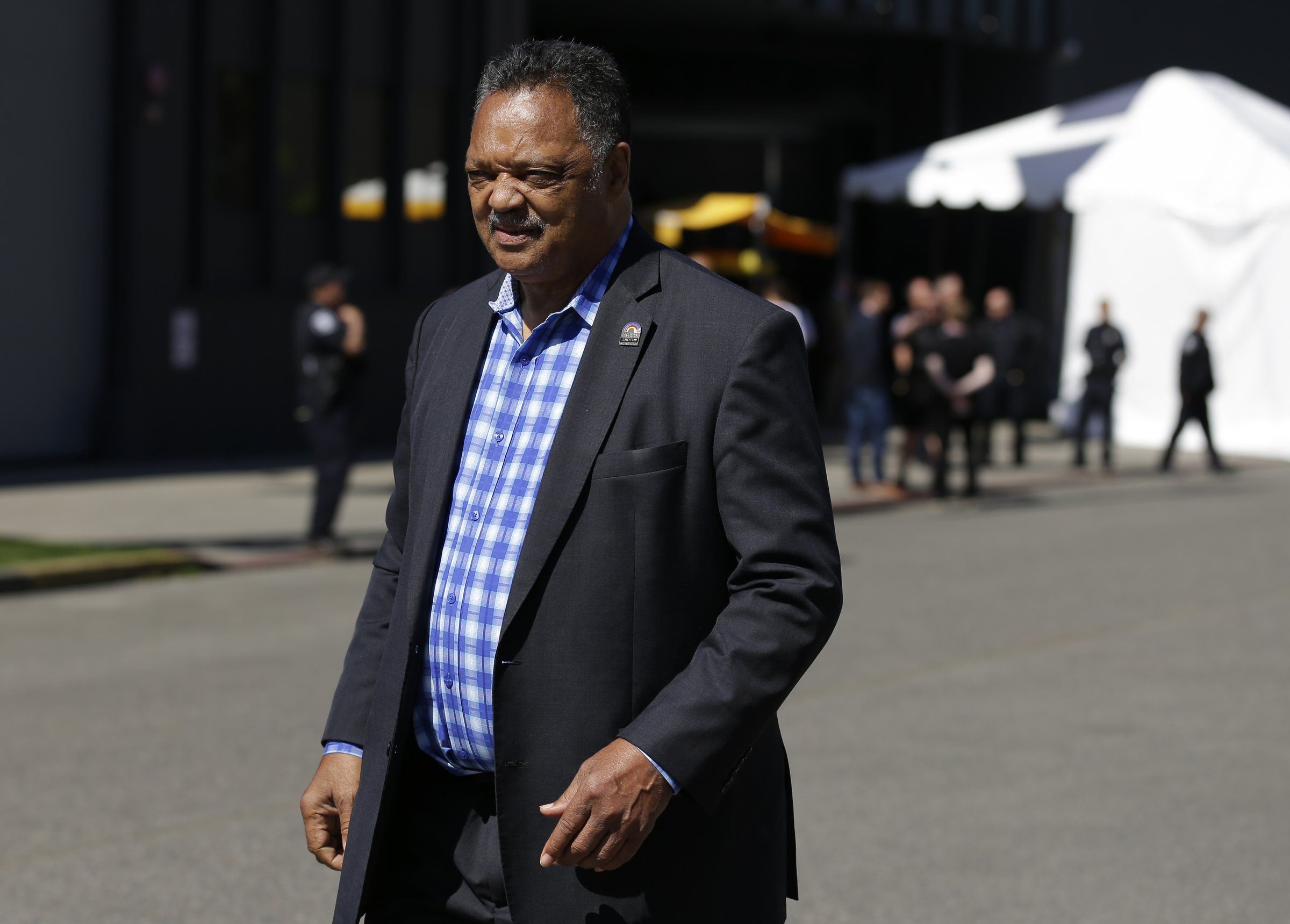 Jesse Jackson back at Amazon stockholders' meeting, crusading for