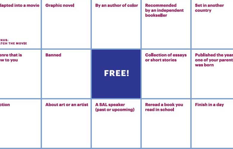 A Seattle summer reading challenge for all ages book bingo The