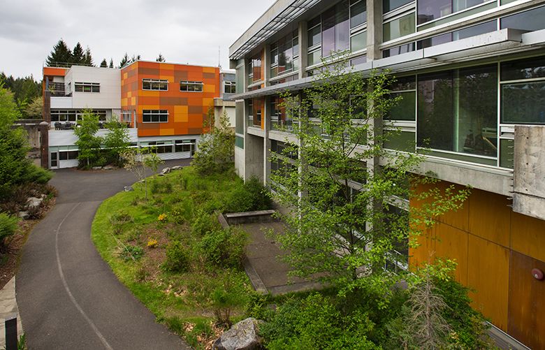 The Evergreen State College in Olympia is the state’s smallest public four-year college, a liberal-arts bastion with a counterculture pedigree.  (Mike Siegel/The Seattle Times)
