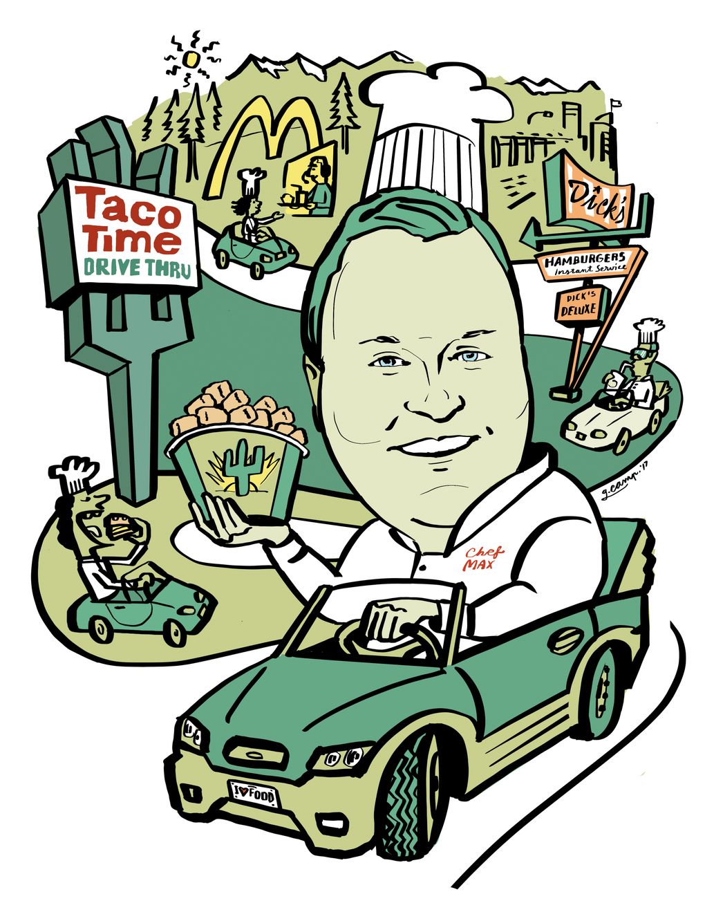 Eden Hill’s Maximillian Petty has loved Taco Time’s Mexi-Fries since he worked there as his first job — sometimes in the cactus suit! (Gabriel Campanario / The Seattle Times)