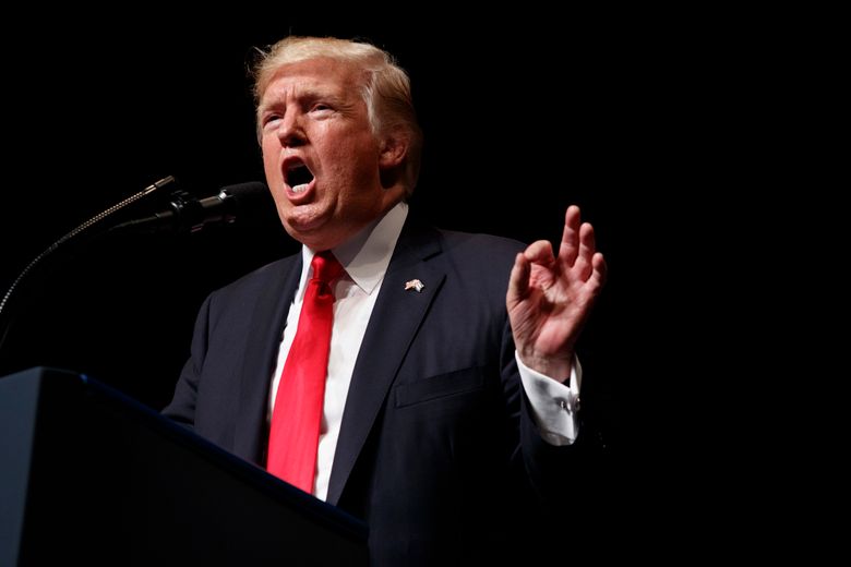 FILE – In this Friday, June 16, 2017, file photo President Donald Trump speaks about Cuba policy in Miami. The Trump Organization dissolved subsidiaries created to pursue business opportunities in Qatar six days after Donald Trump was inaugurated as America’s 45th president. (AP Photo/Evan Vucci, File)