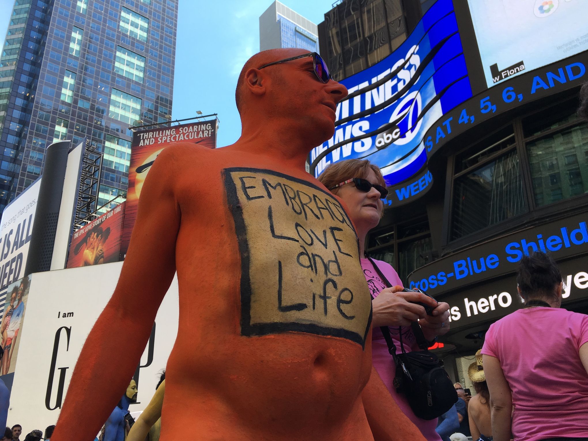 Naked truth: Models sport pithy slogans painted on bare bods | The Seattle  Times