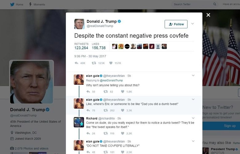 Trump’s tweeted typo covfefe becoming vanity license plates | The ...